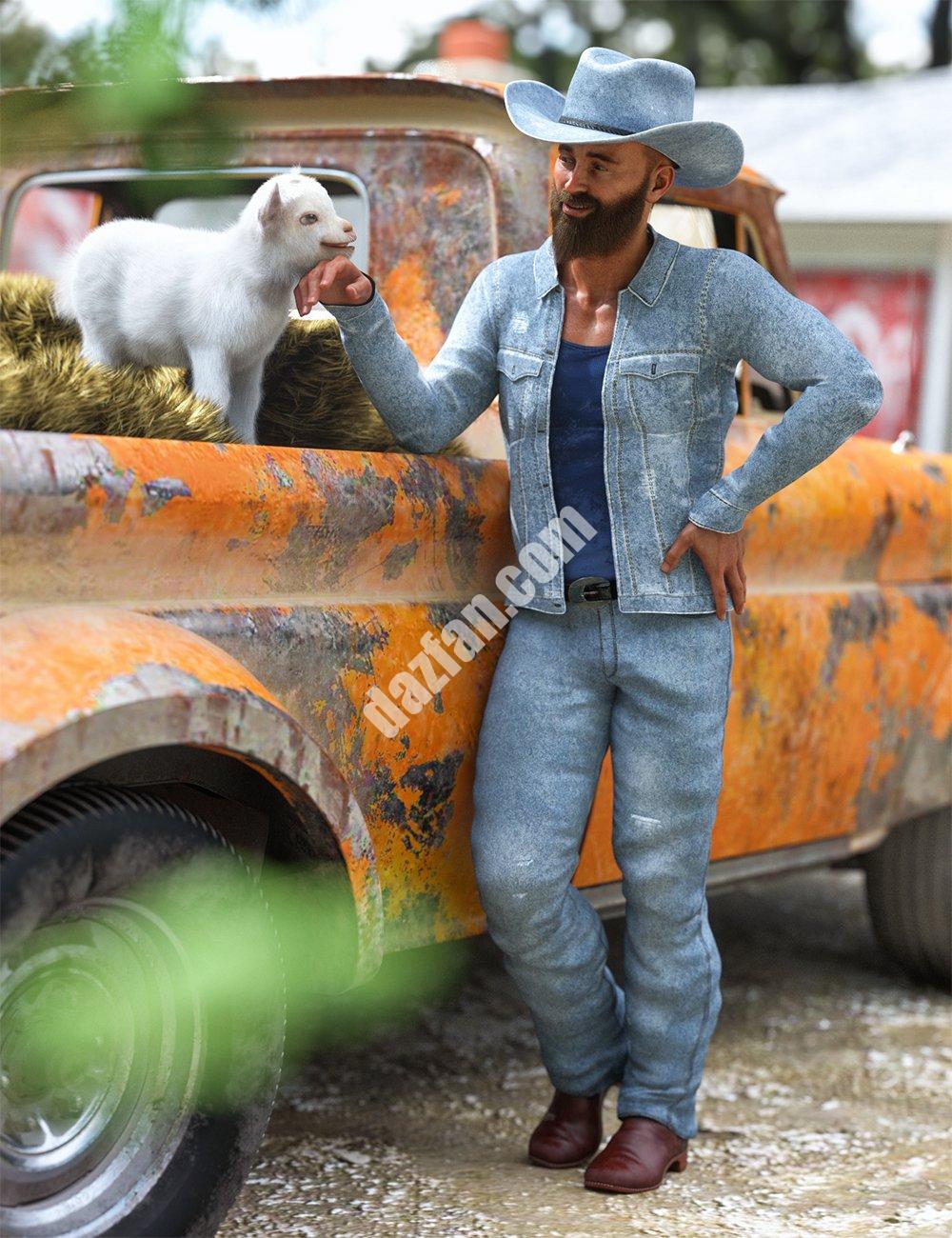 [daz角色] 创世纪8和8.1雄性现代牛仔装-DAZ爱好者