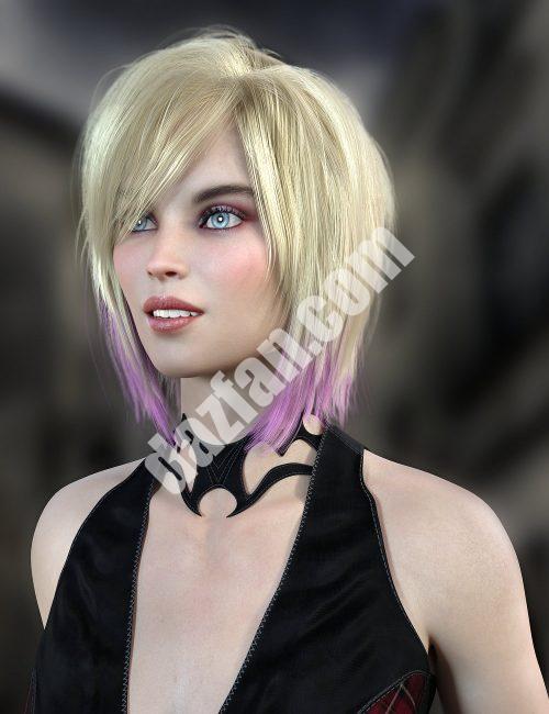 [daz发型] 摩根头发为创世纪8女性-DAZ爱好者