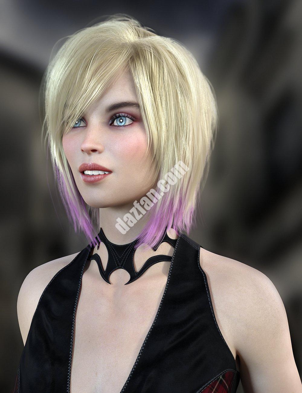 [daz发型] 摩根头发为创世纪8女性-DAZ爱好者