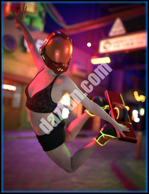 [daz道具] 创世纪9的ND CyberDream电子滑板-DAZ爱好者