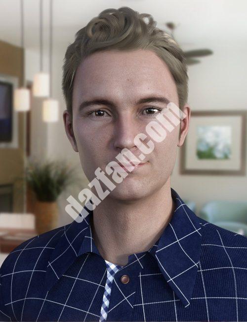 [daz发型] 保罗头发创世纪8和8.1雄性-DAZ爱好者