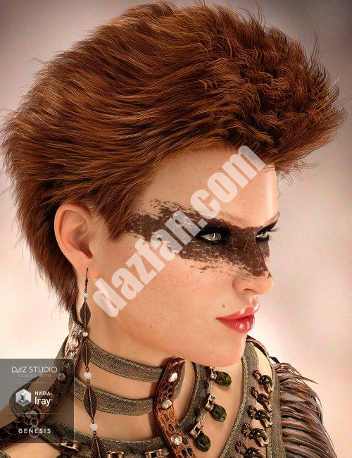 [daz发型] 《创世纪8》和《创世纪3》女性的平发（s）-DAZ爱好者