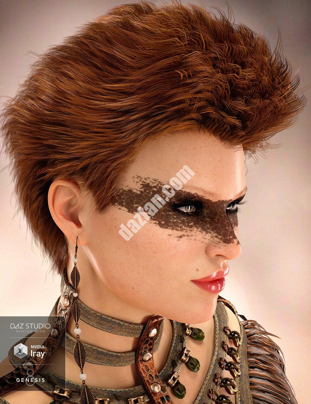 [daz发型] 《创世纪8》和《创世纪3》女性的平发（s）-DAZ爱好者