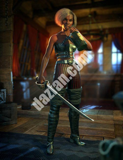 [daz姿势] 海盗动画金克斯8.1和创世纪8.1女性-DAZ爱好者