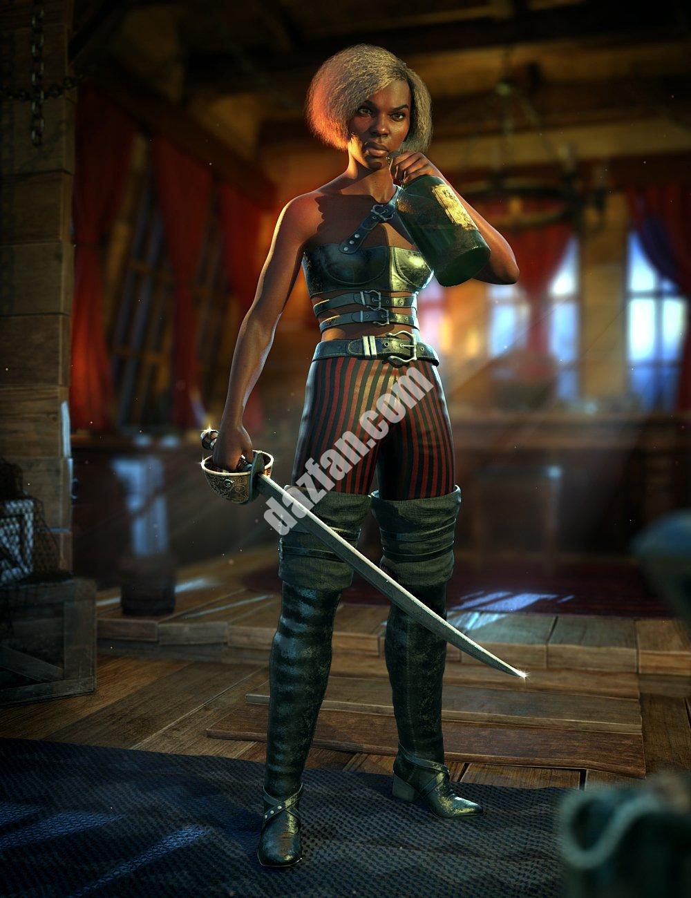 [daz姿势] 海盗动画金克斯8.1和创世纪8.1女性-DAZ爱好者
