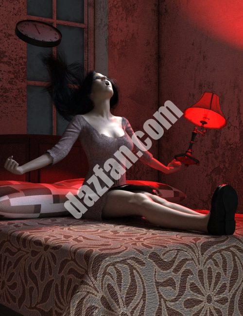 [daz姿势] 创世纪8号女性的附体姿势-DAZ爱好者