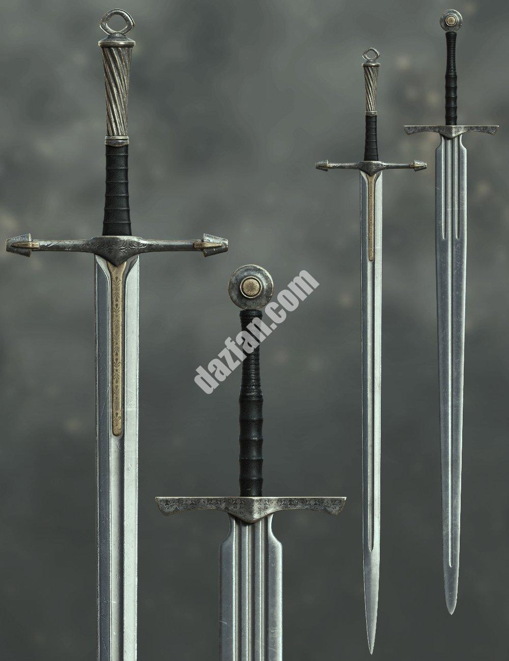 [daz服装] 创世纪9的强大维京剑-DAZ爱好者