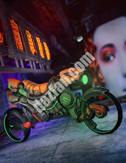 [daz服装] 非洲未来主义摩托车-DAZ爱好者