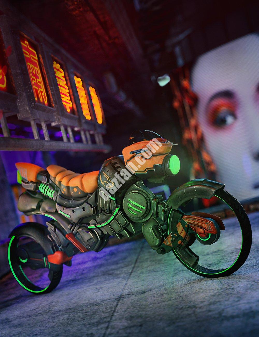 [daz服装] 非洲未来主义摩托车-DAZ爱好者