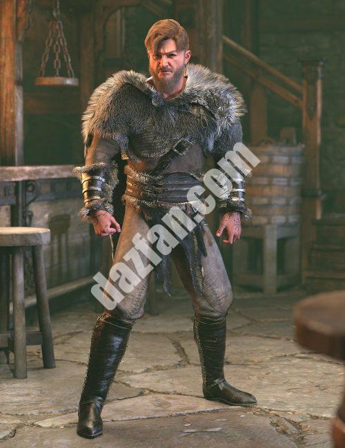 [daz服装] dForce Wolfskin维京人创世纪9装备-DAZ爱好者