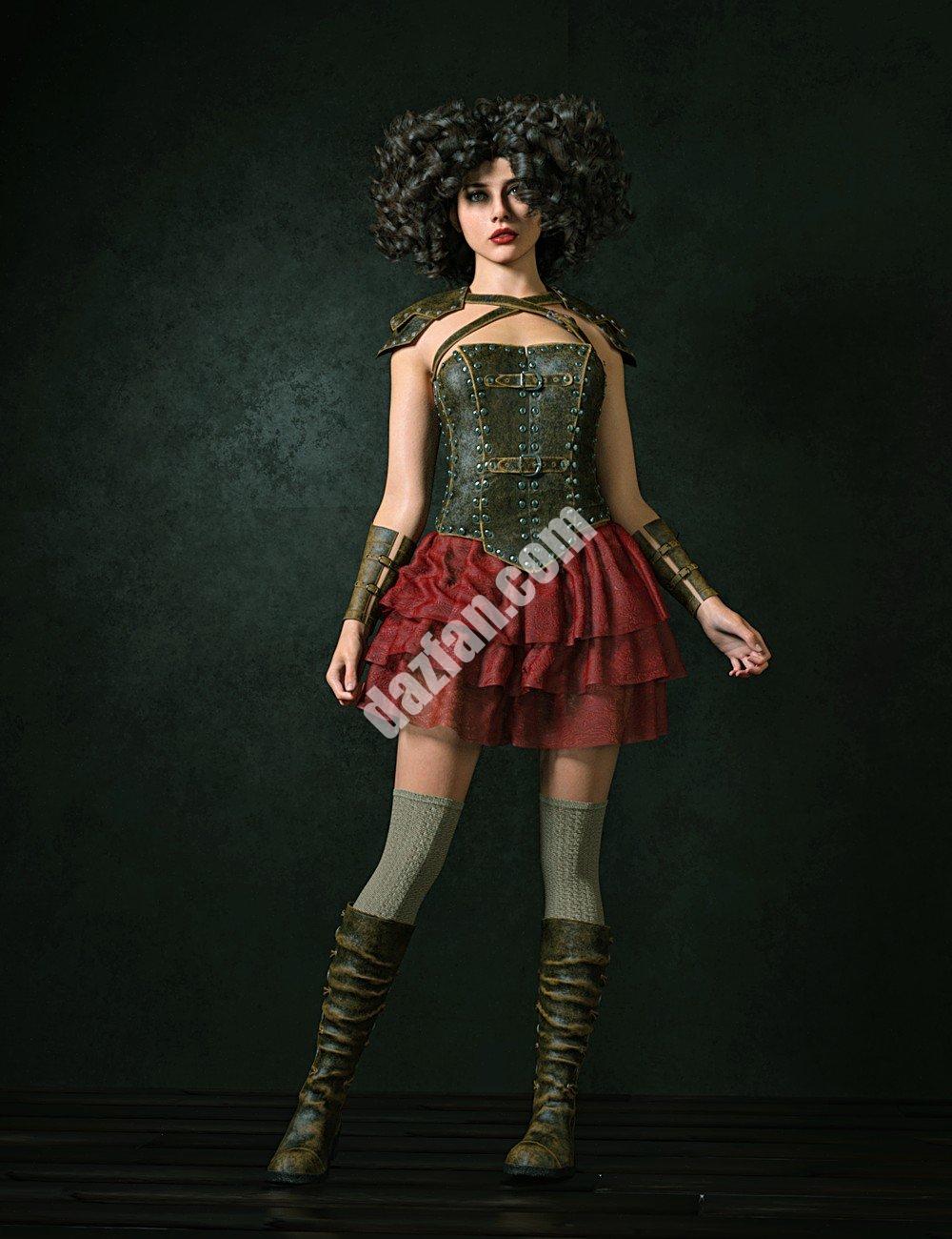 [daz服装] 创世纪9的SC幻想装甲装备-DAZ爱好者