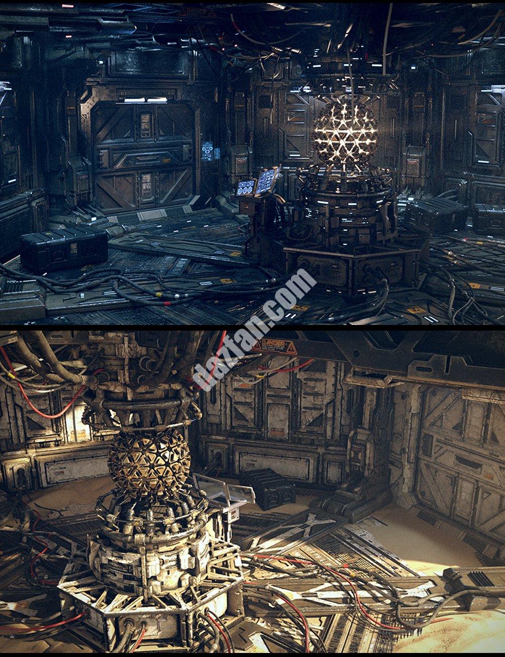 [daz场景] 科幻反应堆室-DAZ爱好者