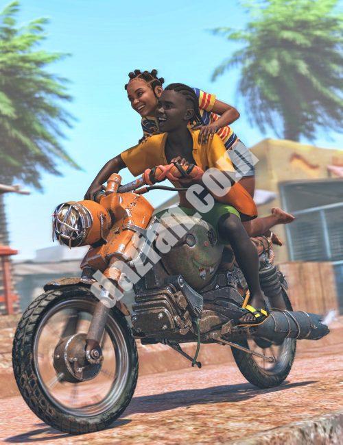 [daz载具] 报废摩托车-DAZ爱好者