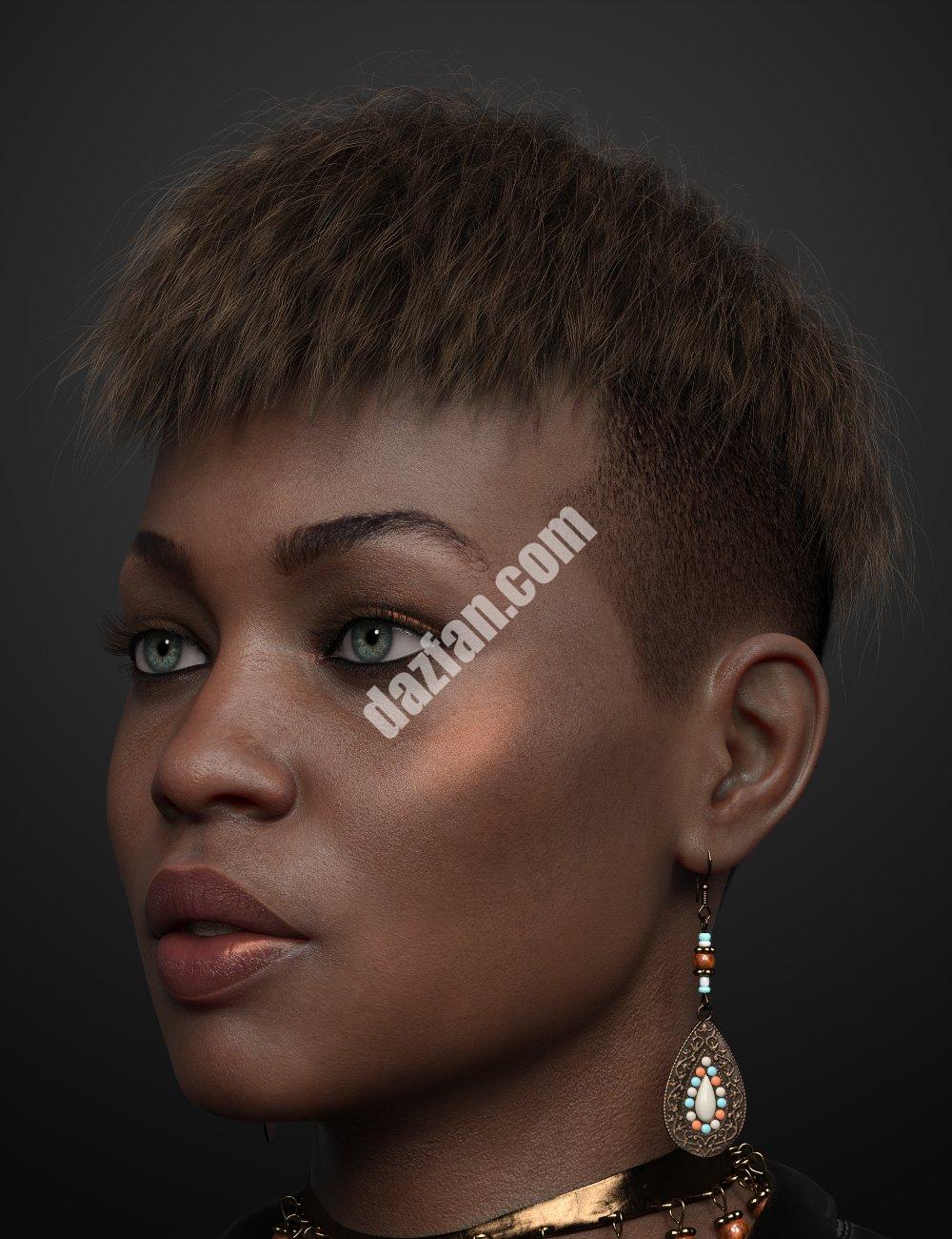 [daz发型] Genesis 3、8和8.1雄性和雌性的短发-DAZ爱好者