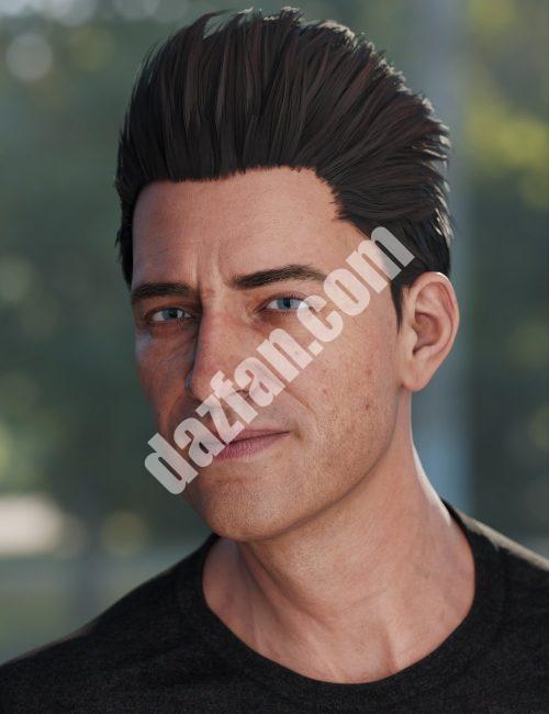 [daz发型] Genesis 8雄性的剪背毛-DAZ爱好者