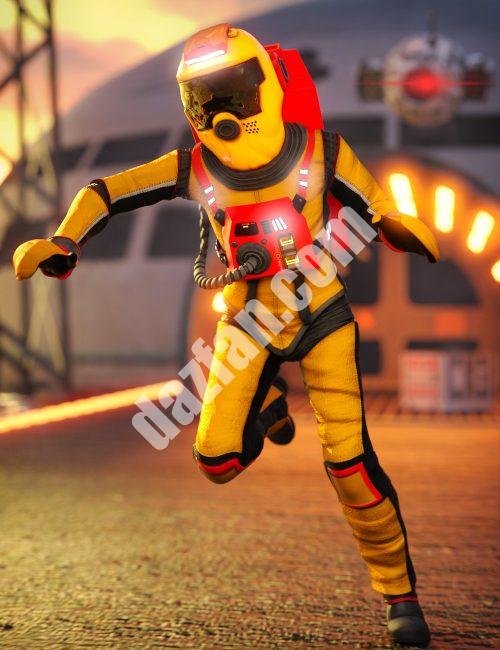 [daz服装] Genesis 8和8.1雄性的太空机动装置-DAZ爱好者