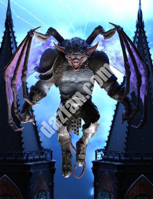 [daz姿势] 石像守护者姿势为Gargoyle HD-DAZ爱好者