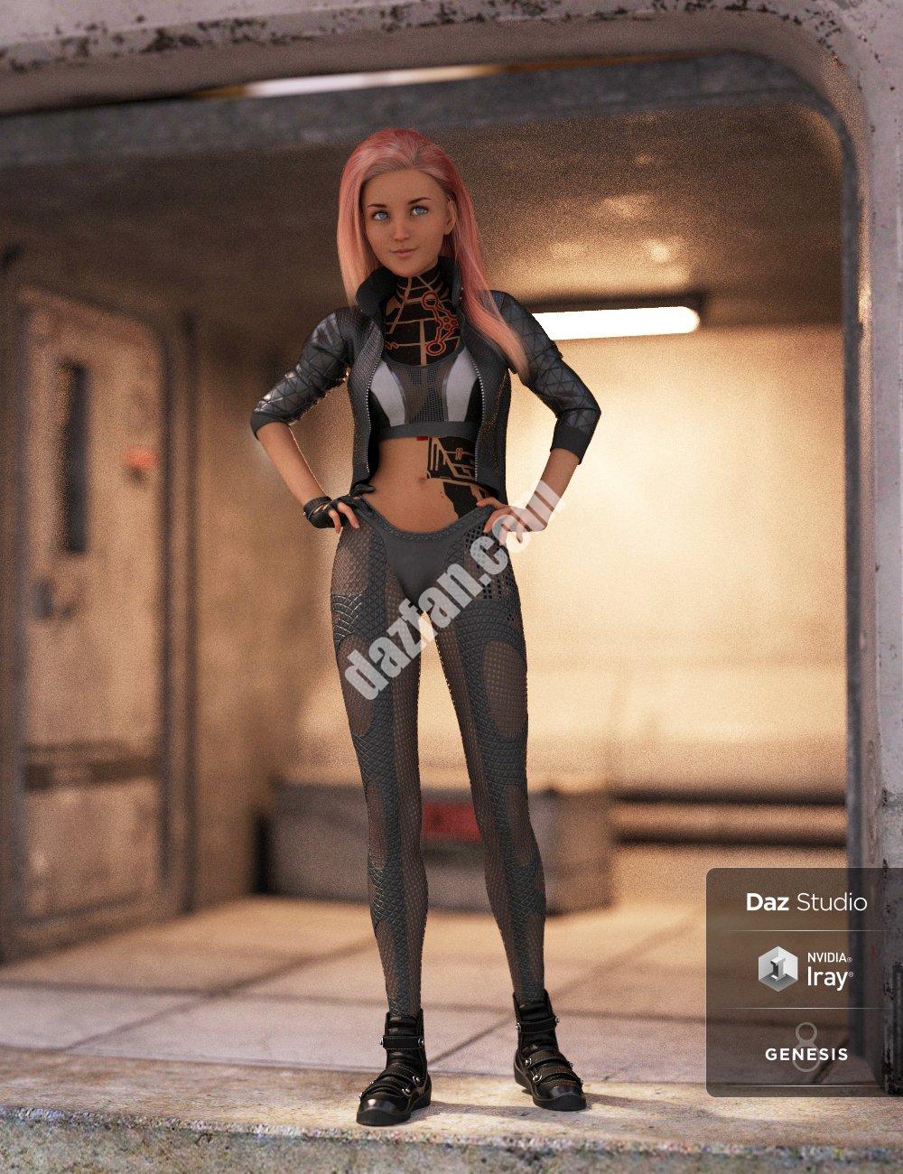 [daz服装] Genesis 8和8.1女性的街头服饰-DAZ爱好者