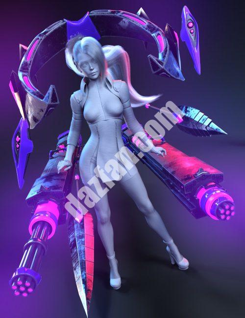 [daz道具] Tenebris武器集创世纪8.1女性-DAZ爱好者