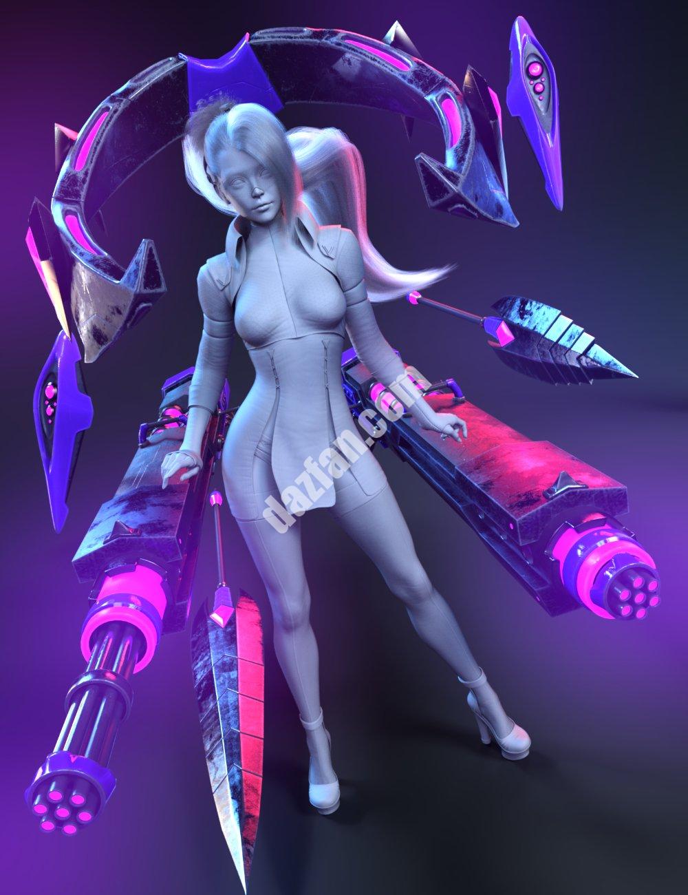 [daz道具] Tenebris武器集创世纪8.1女性-DAZ爱好者
