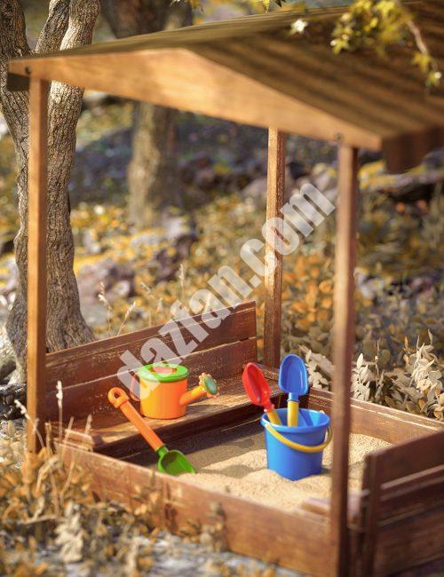 [daz道具] TF游乐场沙盒和玩具-DAZ爱好者