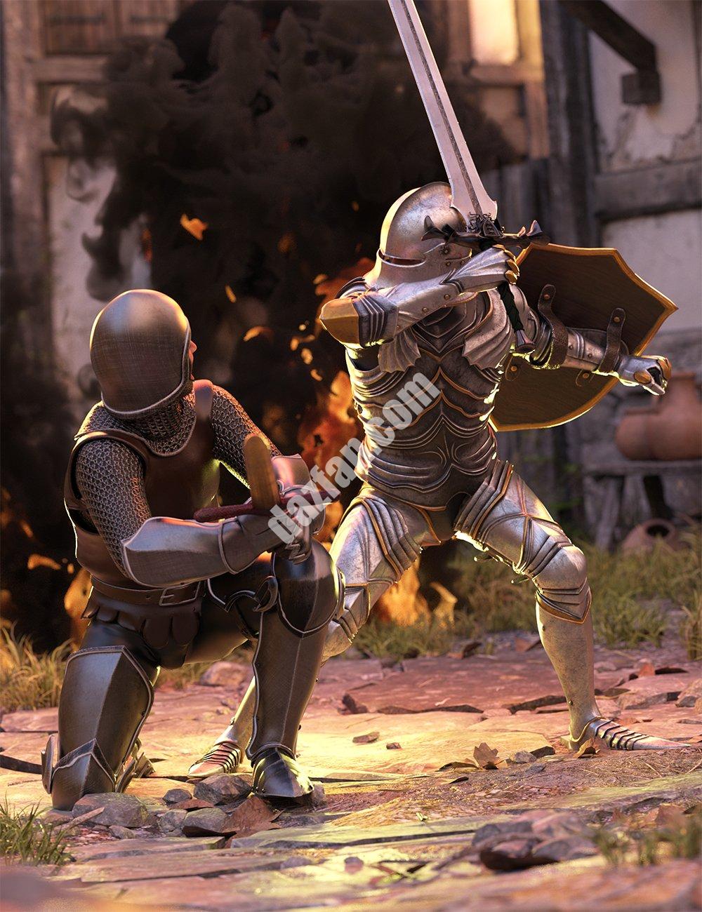 [daz姿势] 创世纪9号基地的Joust姿势-DAZ爱好者