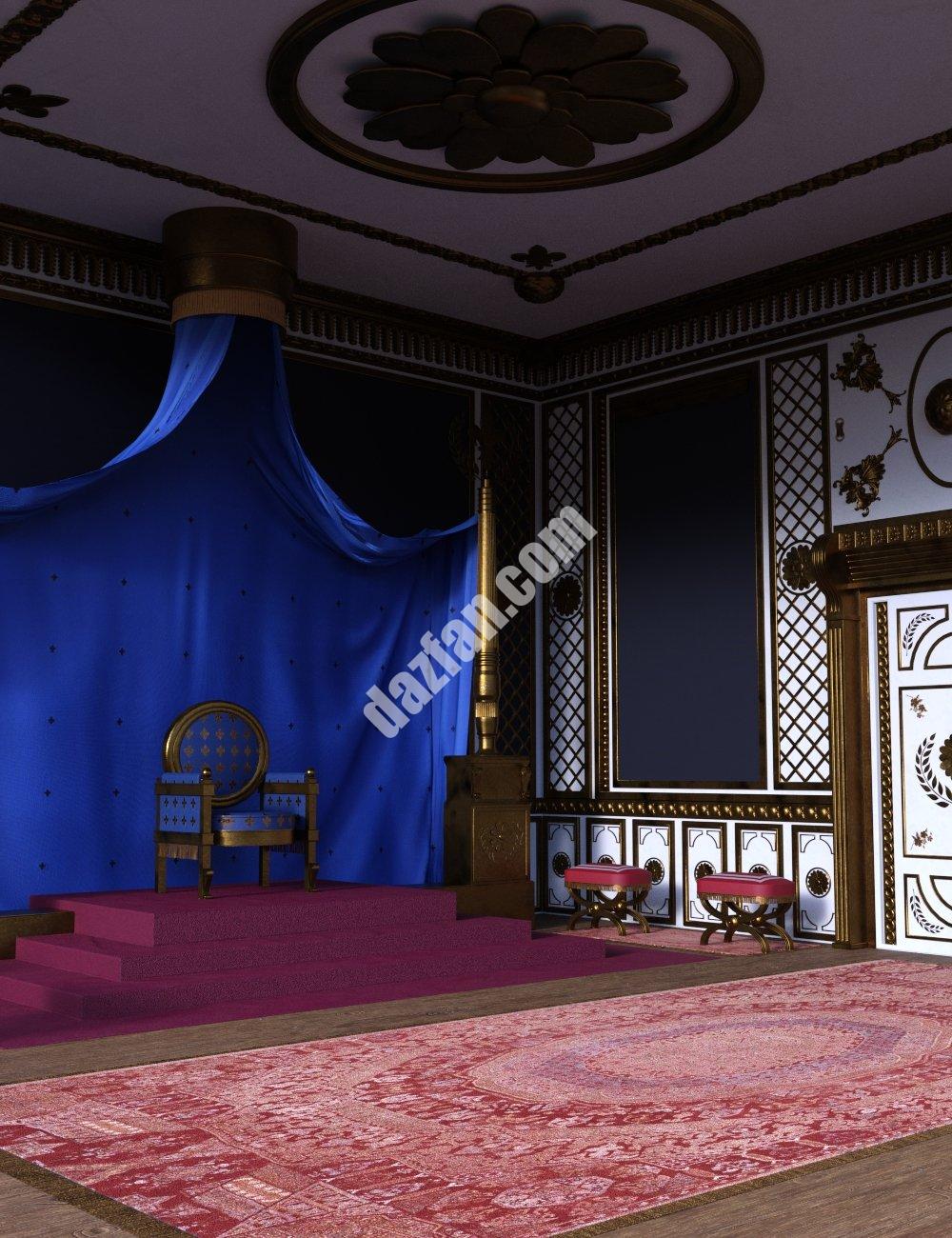 [daz场景] 王座室-DAZ爱好者