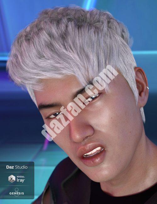 [daz发型] 特洛伊头发创世纪3和8男性（s）-DAZ爱好者