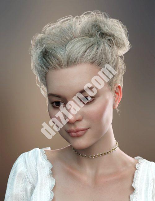 [daz服装] 创世纪8、8.1和创世纪3女性的Truli Updo头发-DAZ爱好者