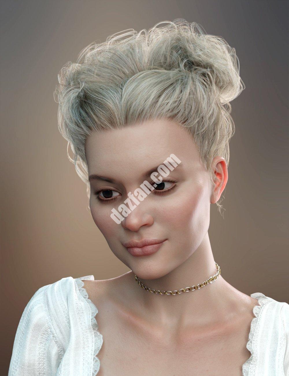 [daz服装] 创世纪8、8.1和创世纪3女性的Truli Updo头发-DAZ爱好者