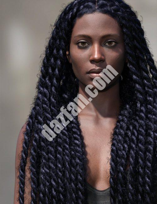 [daz发型] 为创世纪9扭曲头发-DAZ爱好者