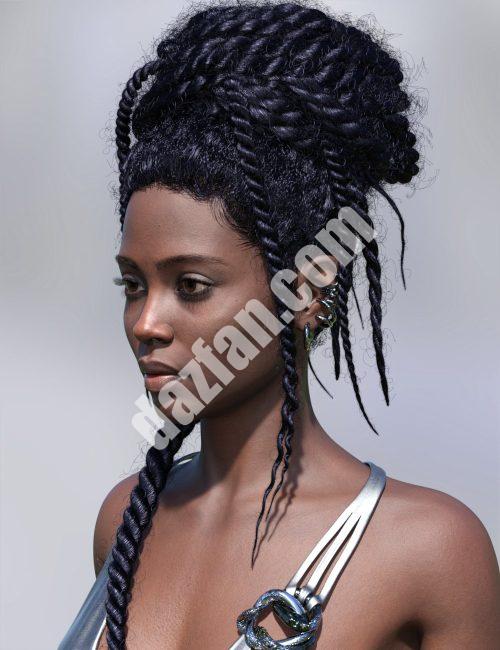 [daz发型] 为创世纪9扭转Bun-DAZ爱好者