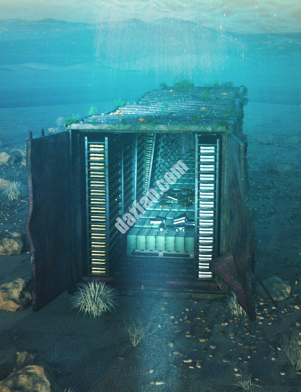 [daz场景] 水下宝藏-DAZ爱好者