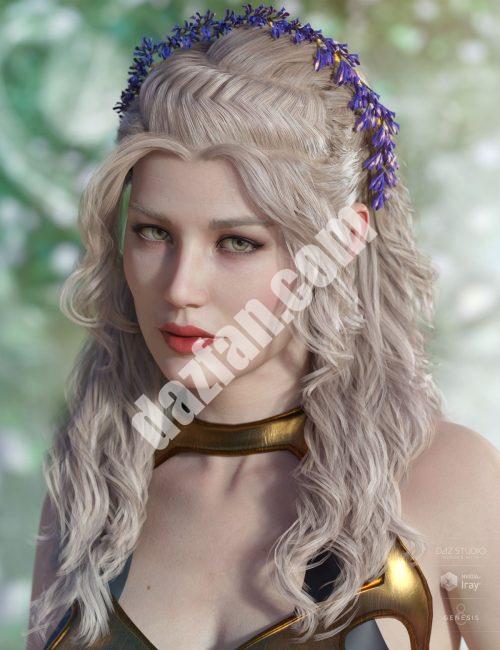 [daz发型] Valeria头发为创世纪3和8女性（s）-DAZ爱好者