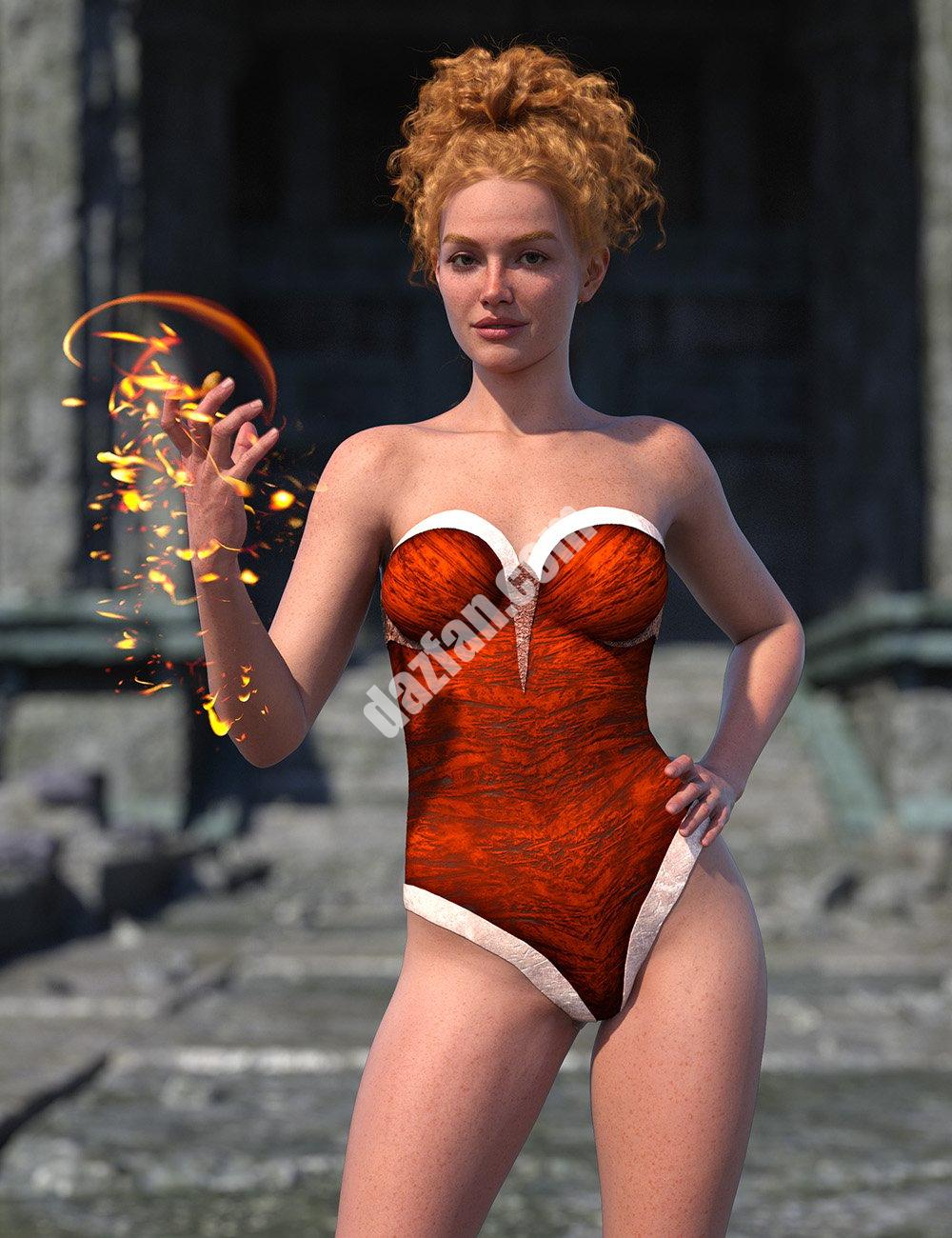 [daz服装] 创世纪9的战争女巫连体衣-DAZ爱好者