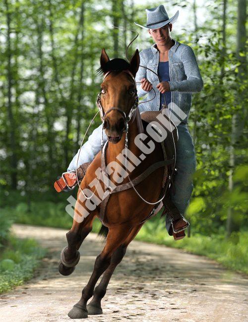 [daz姿势] 《创世纪9》和《炫马3》的西部骑士分级姿势-DAZ爱好者