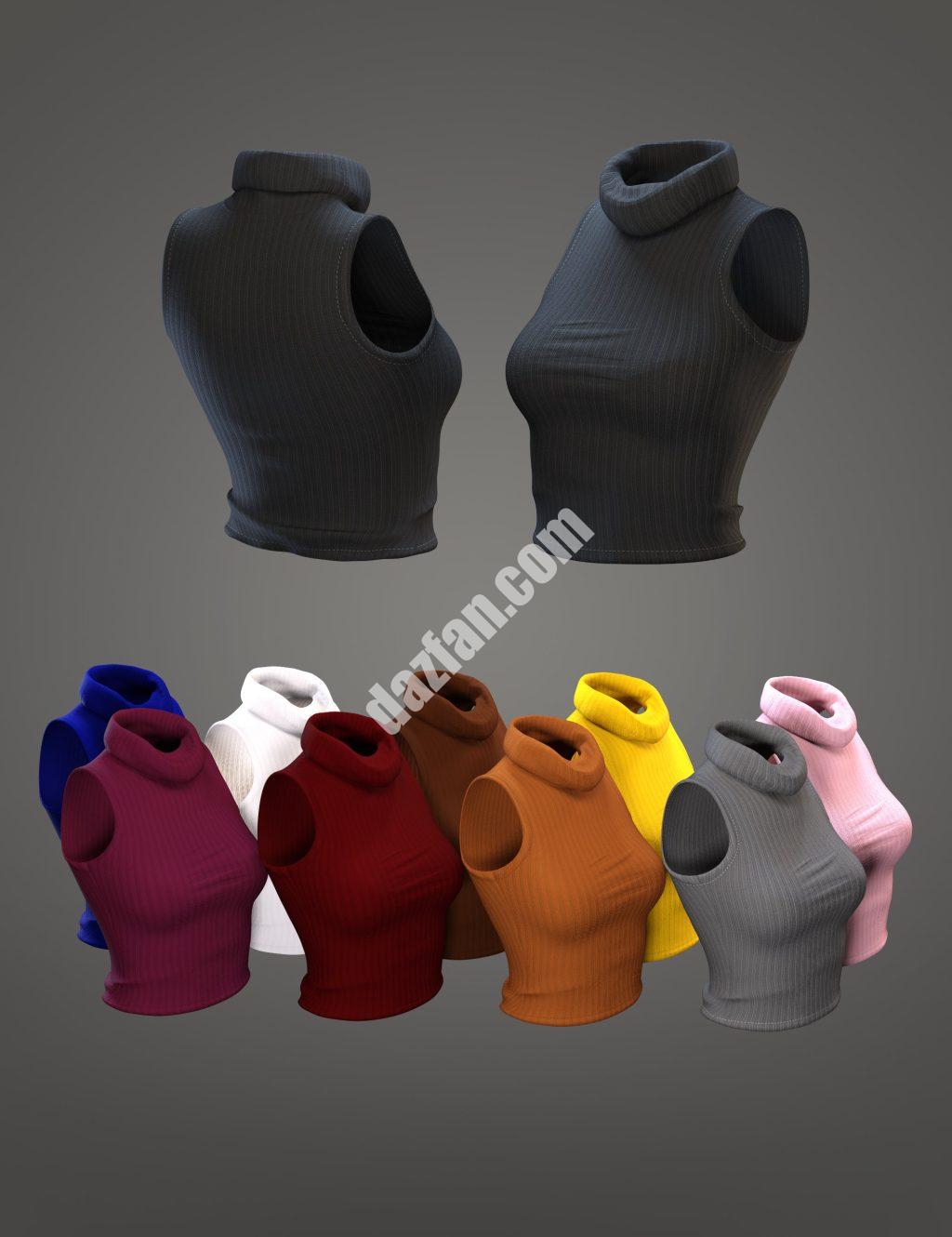 [daz服装] XFashion Genesis 8和8.1女性短上衣-DAZ爱好者