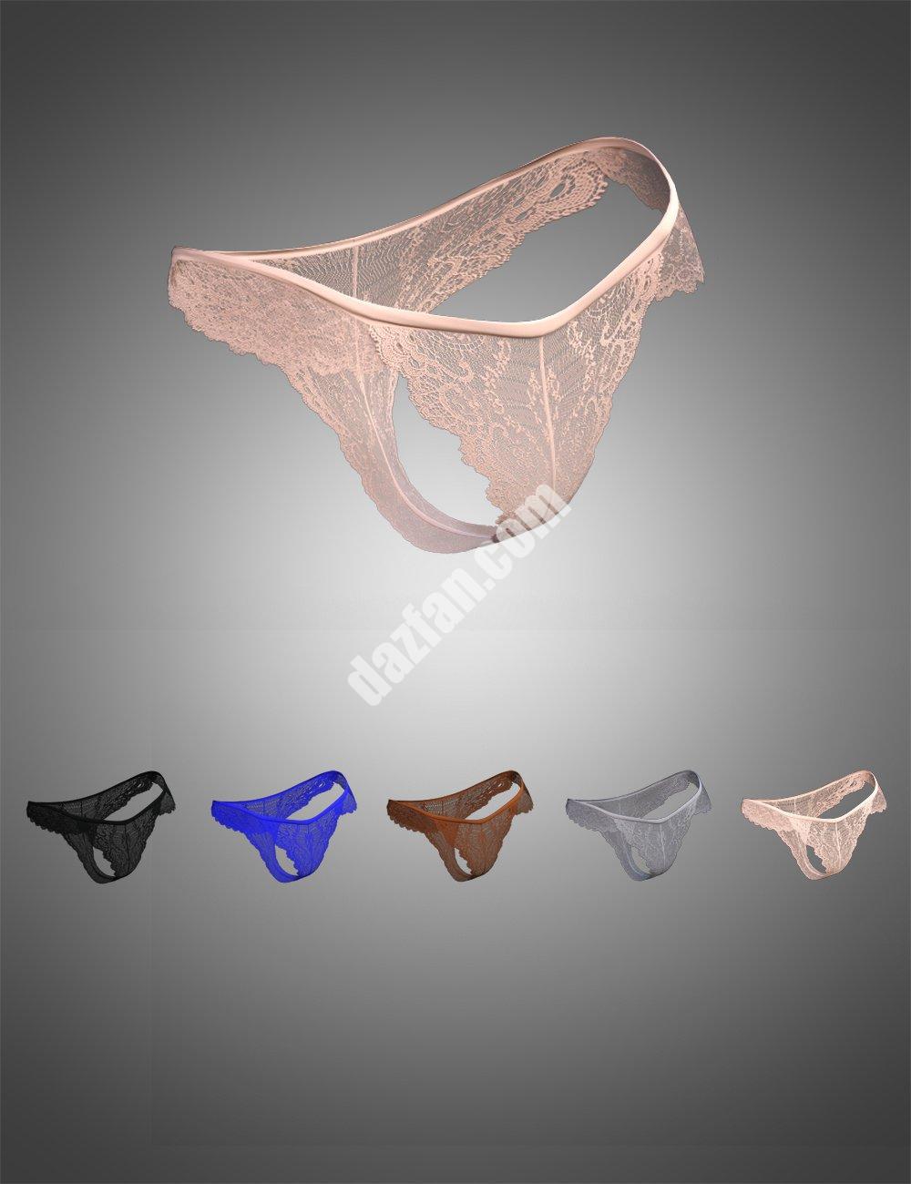 [daz服装] X-Fashion Dreams Genesis 8女性网布内衣下装-DAZ爱好者