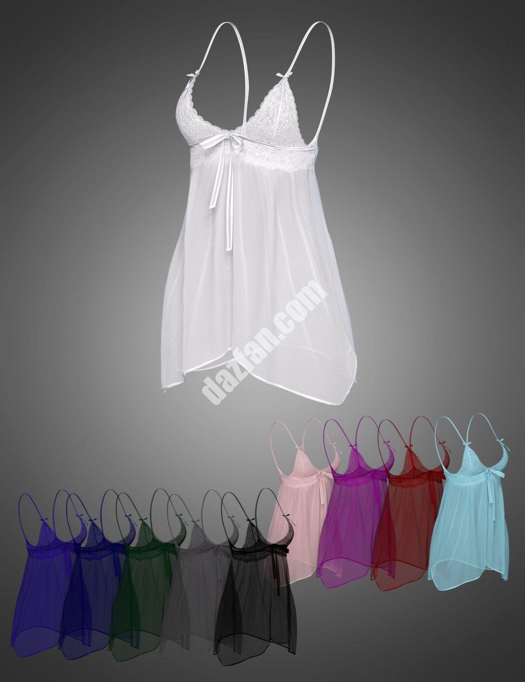 [daz服装] X-Fashion dForce Love Genesis 8和8.1女性蕾丝内衣上衣-DAZ爱好者