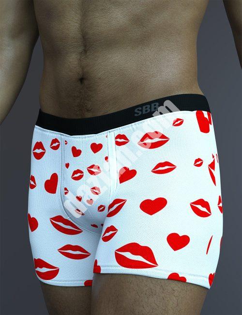 [daz服装] X-Fashion性感拳击短裤Genesis 8和8.1男款-DAZ爱好者