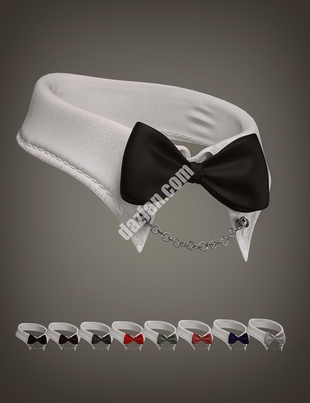 [daz服装] XF兔子蕾丝内衣领，适用于Genesis 8和8.1男款-DAZ爱好者