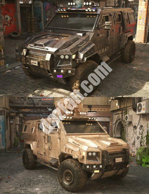 [daz载具] XI装甲巡逻车-DAZ爱好者