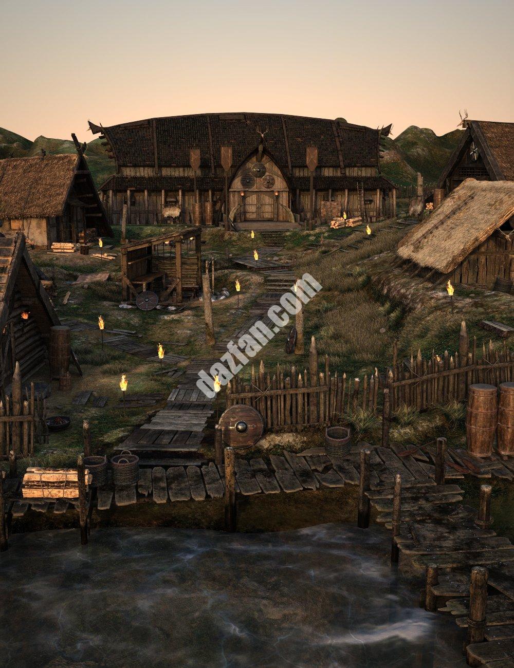 [daz场景] XI维京营地-DAZ爱好者