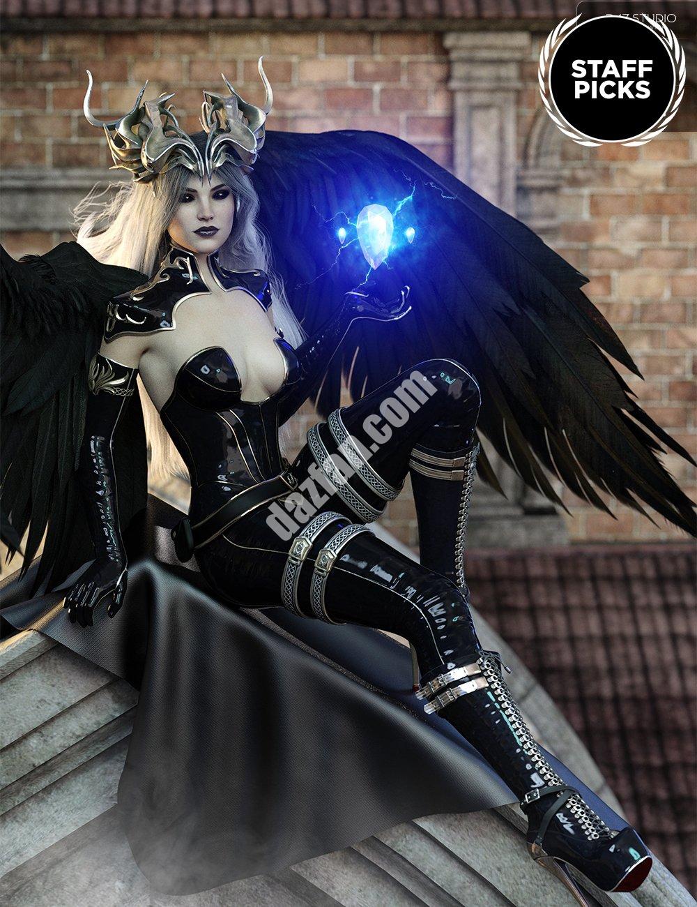 [daz服装] 创世纪8女性的黑暗罪恶装备和武器-DAZ爱好者