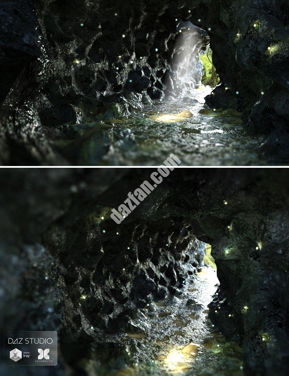 [daz场景] 神秘的洞穴-DAZ爱好者