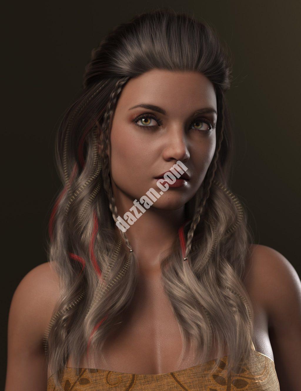 [daz发型] 创世纪8号女性的英雄卷发-DAZ爱好者