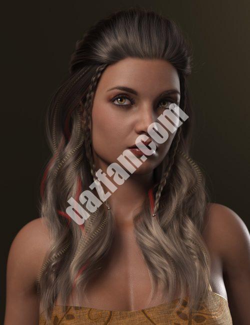 [daz发型] 创世纪8号女性的英雄卷发-DAZ爱好者