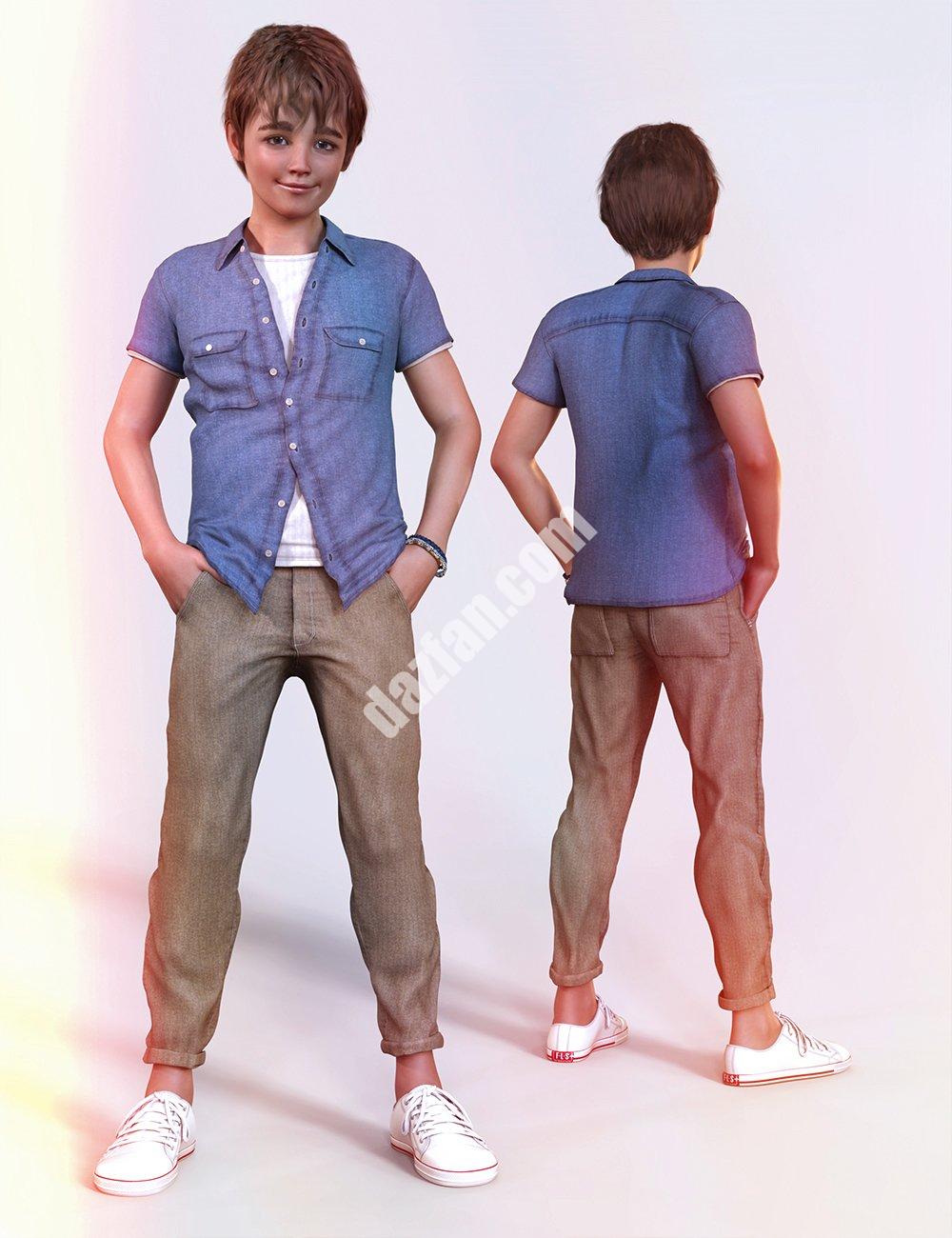 [daz服装] dForce Nelson Genesis 8雄性服装-DAZ爱好者