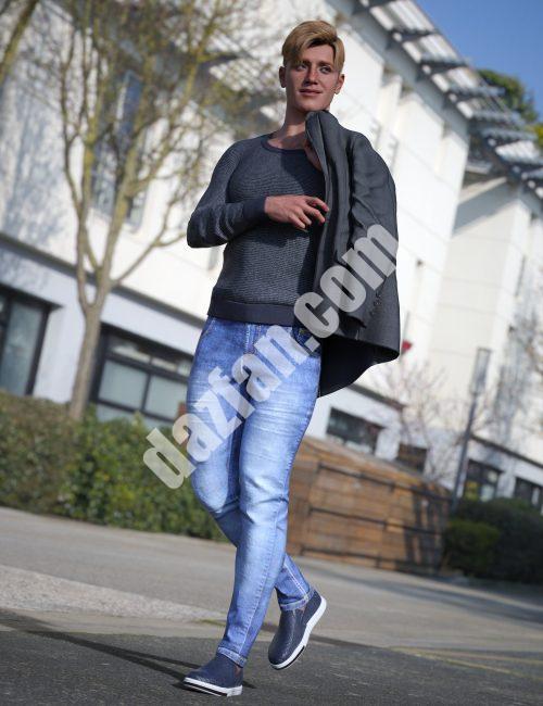 [daz服装] Genesis 9商务休闲dForce套装-DAZ爱好者