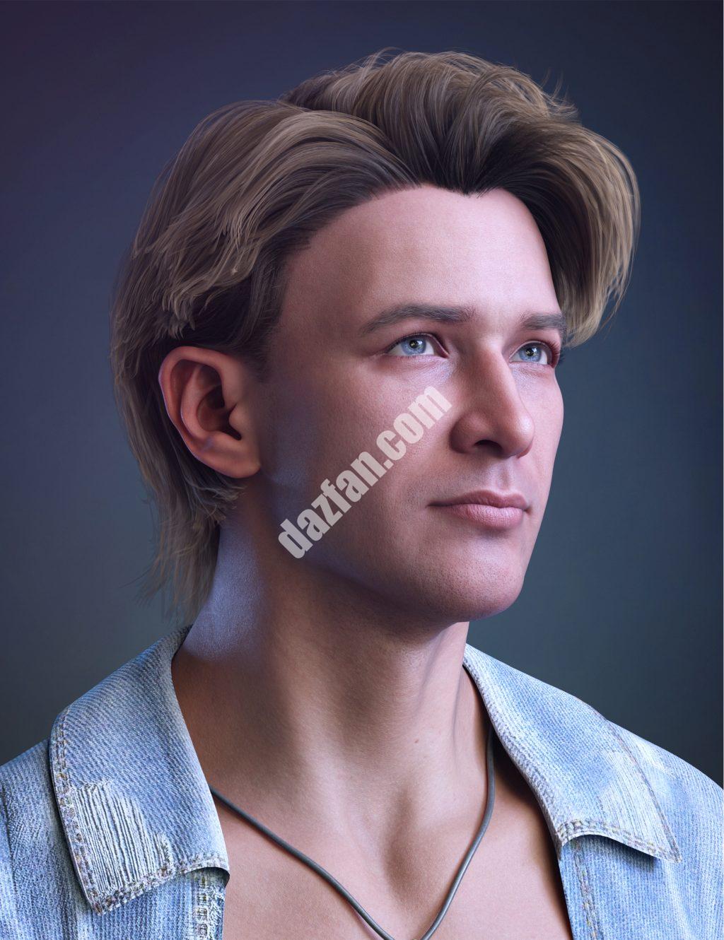 [daz发型] Gabriel翻转头发为创世纪9和8男性-DAZ爱好者